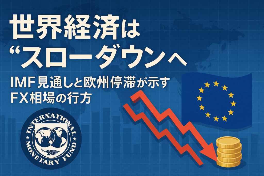 世界経済は“スローダウン”へ｜IMF見通しと欧州停滞が示すFX相場の行方