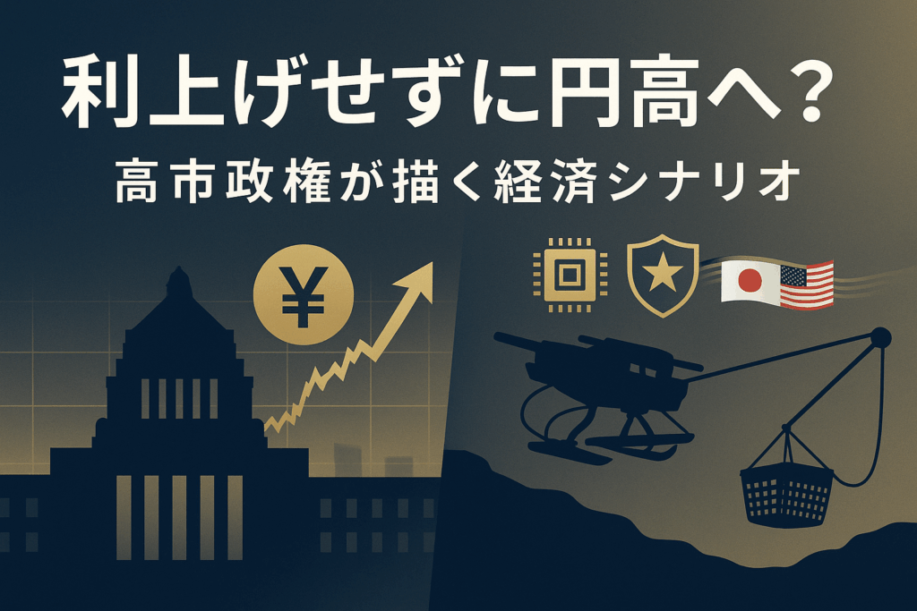 利上げせずに円高へ？高市政権が描く経済シナリオ