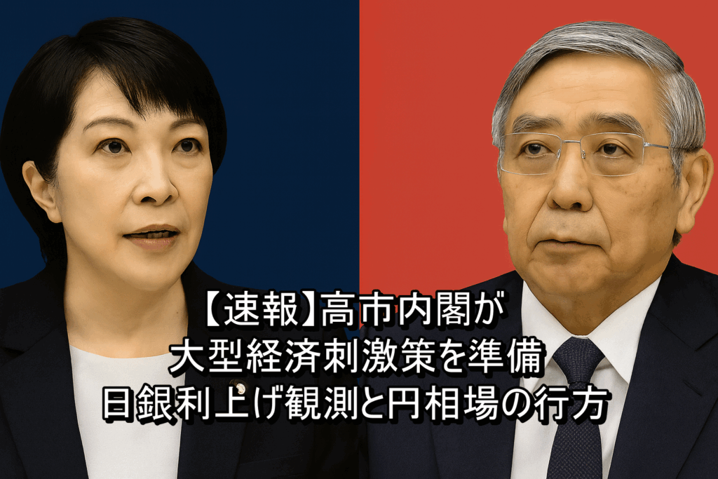 【速報】高市内閣が大型経済刺激策を準備｜日銀利上げ観測と円相場の行方