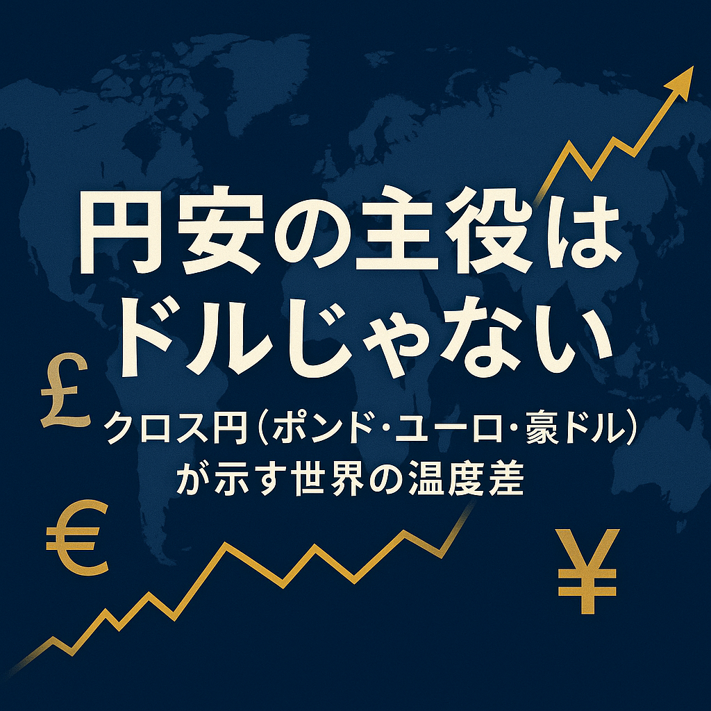 円安の主役はドルじゃない──クロス円（ポンド・ユーロ・豪ドル）が示す世界の温度差