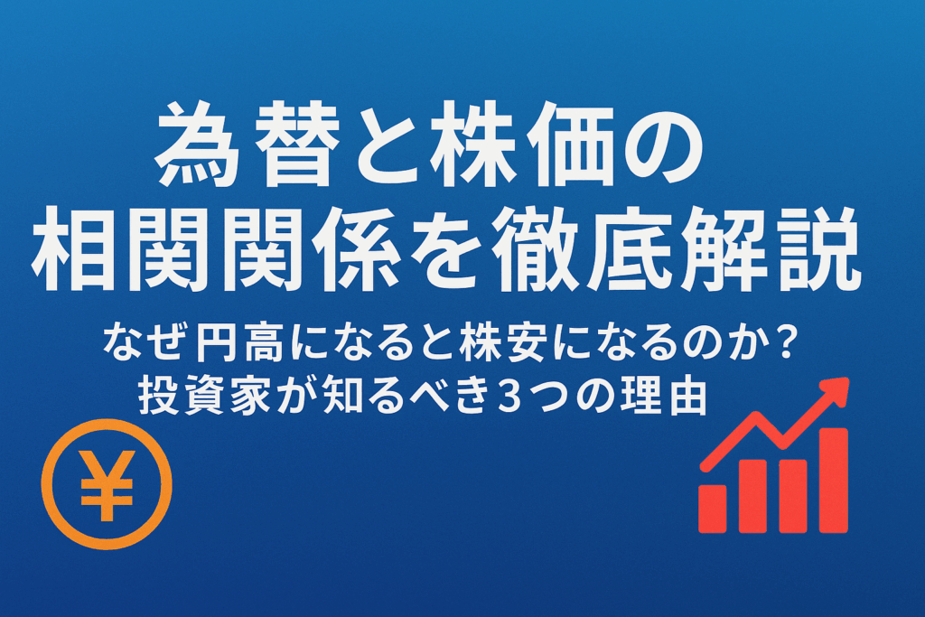 為替と株価の相関関係を徹底解説｜なぜ円高になると株安になるのか？投資家が知るべき3つの理由