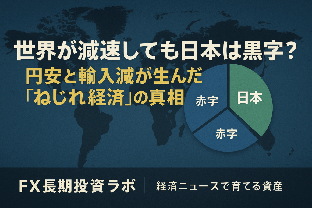 世界が減速しても日本は黒字？ 円安と輸入減が生んだ“ねじれ経済”の真相 - FX長期投資ラボ — 経済ニュースで育てる資産