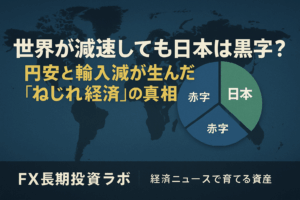 世界が減速しても日本は黒字？ 円安と輸入減が生んだ“ねじれ経済”の真相 - FX長期投資ラボ — 経済ニュースで育てる資産