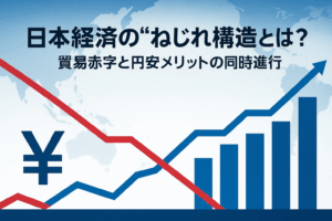 貿易赤字と円安メリットはなぜ同時に起こるのか？