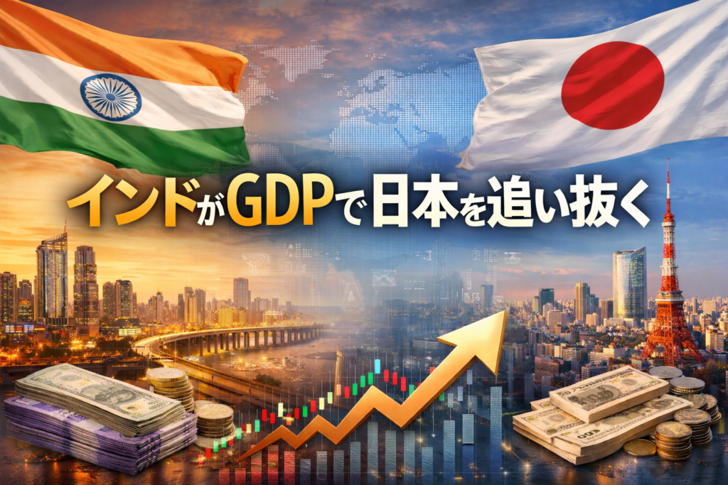 インドがGDPで日本を追い抜く