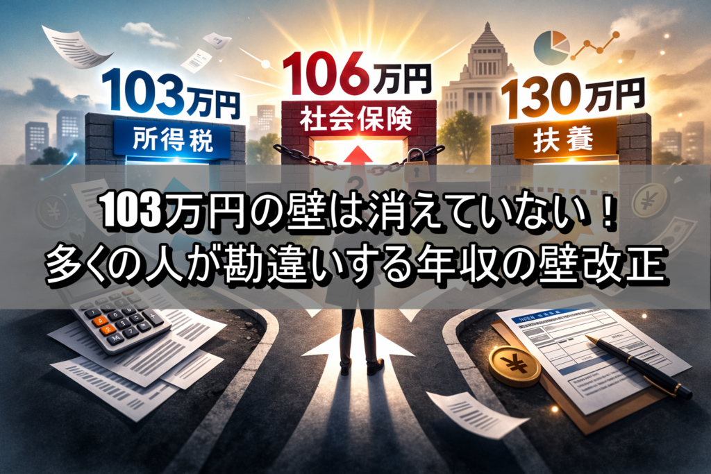 103万円の壁は消えていない！多くの人が勘違いする年収の壁改正