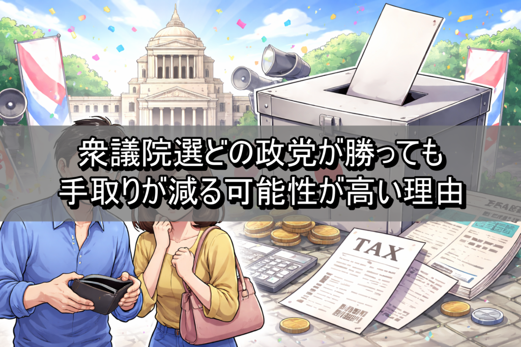 衆議院選どの政党が勝っても手取りが減る可能性が高い理由